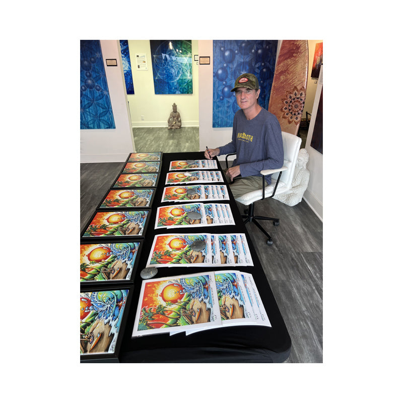 LIVING ON THE BEACH 8" x 10" Hand Signed and Numbered Edition of 25 Fine Art Paper Prints