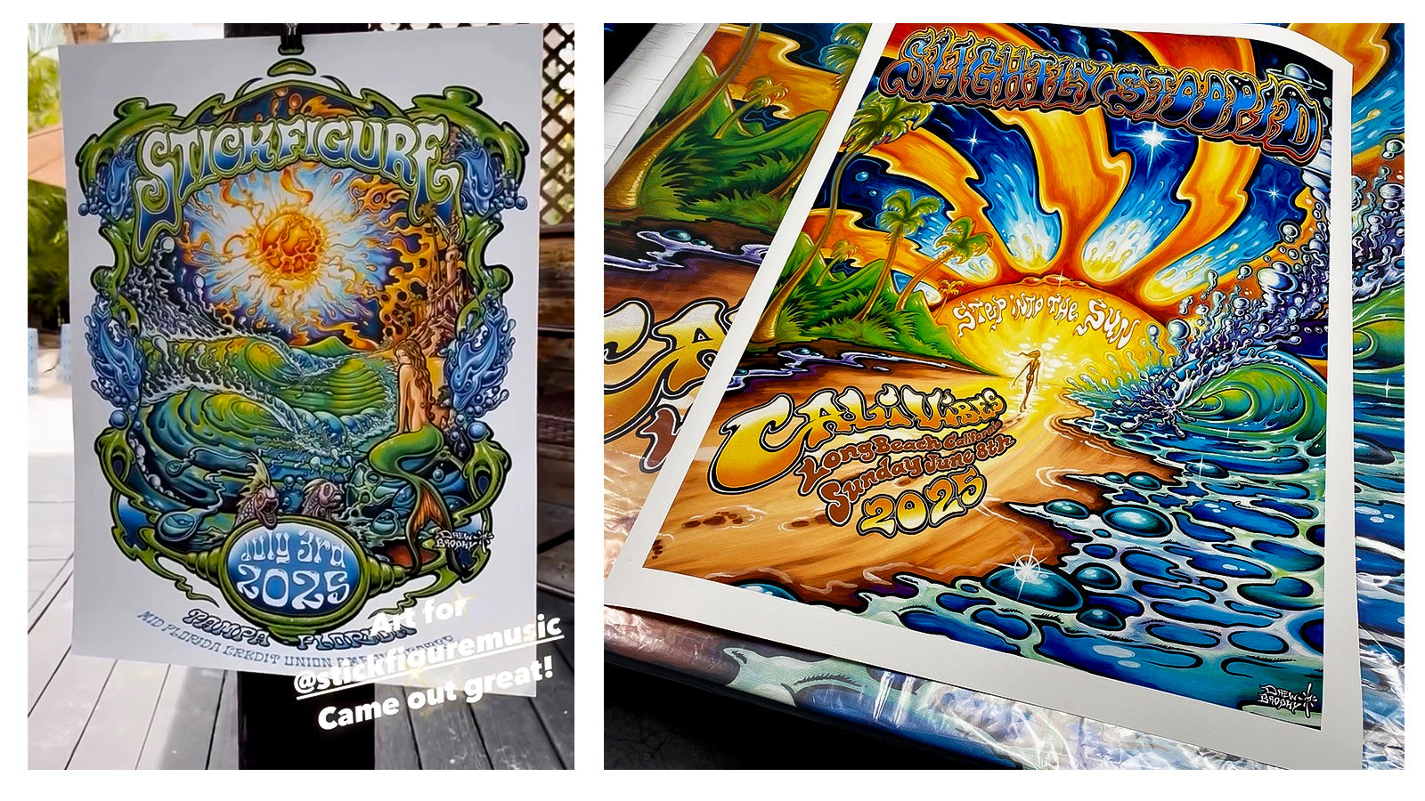 Art Collaborations with Slightly Stoopid & Stick Figure