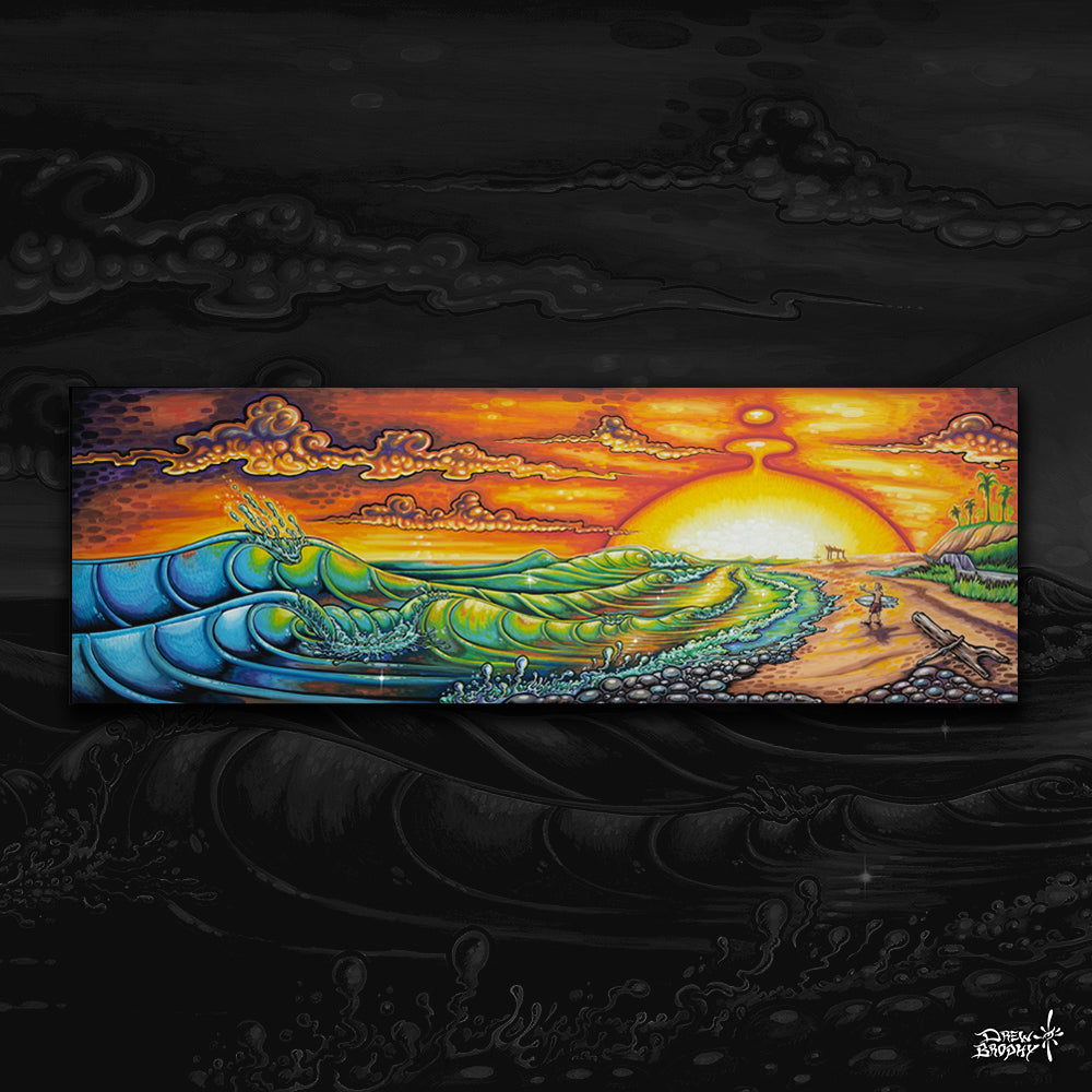 Trestles no frame with dark background by Drew Brophy