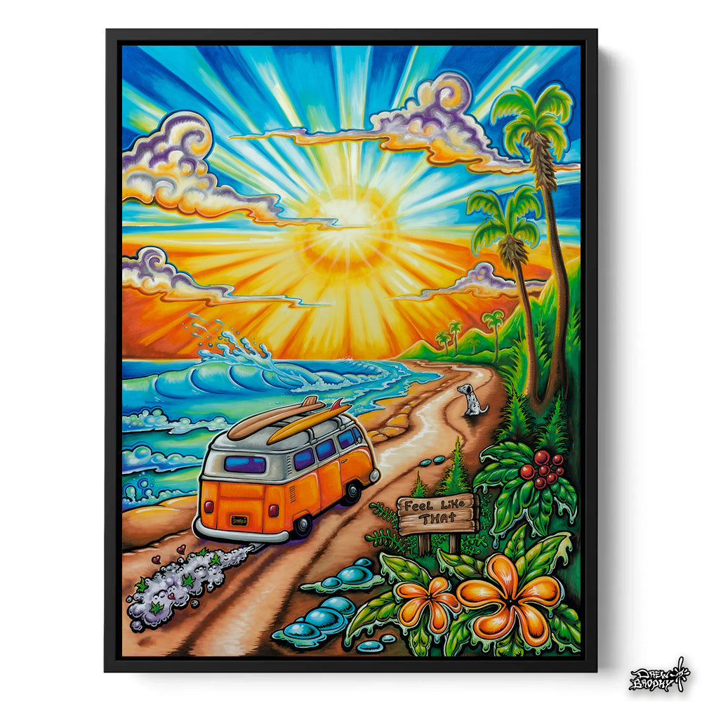 Sublime Morning Stretched Canvas Black Frame - Drew Brophy Artist