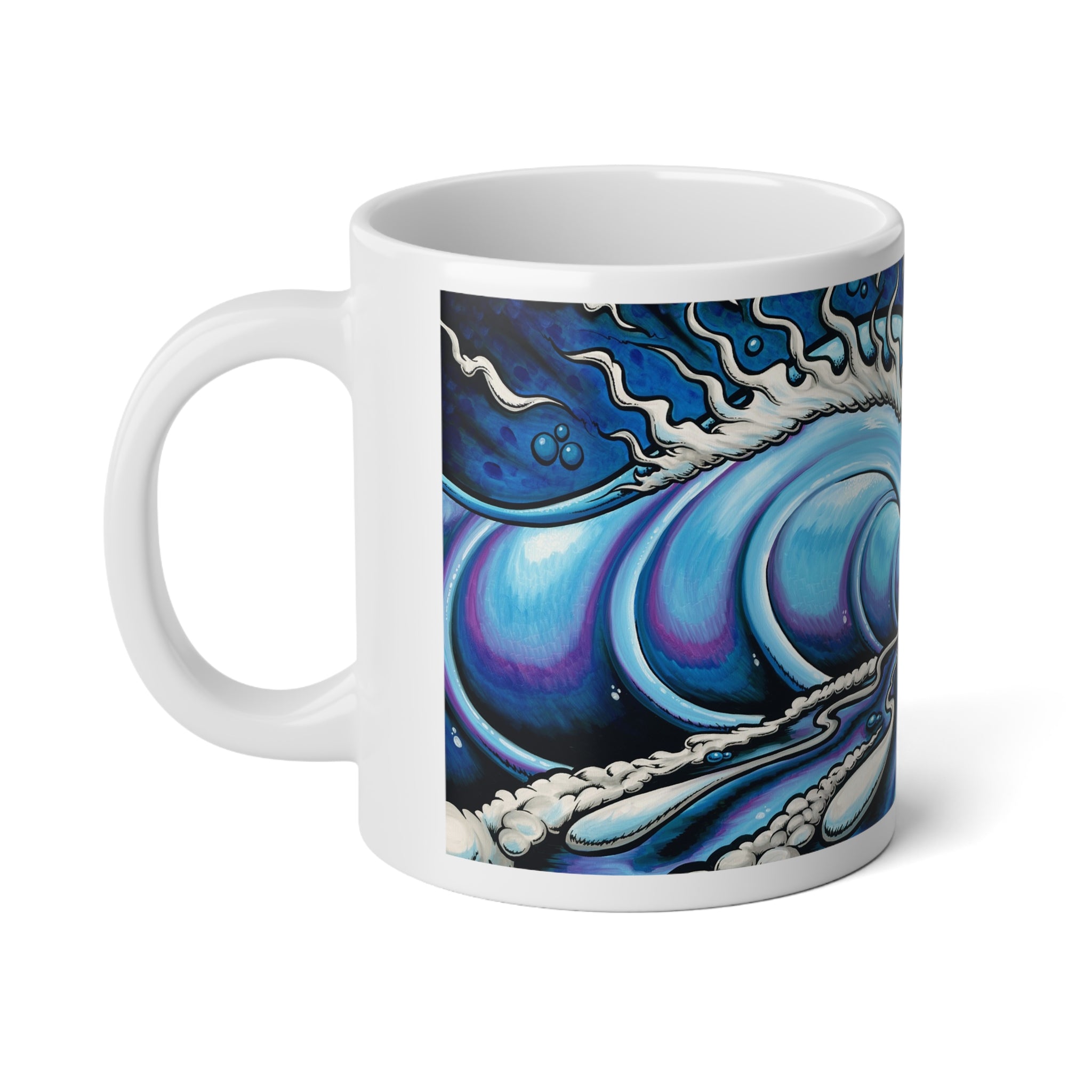 DreamLand Jumbo Mug — 20oz Vibrant Ocean Sunset Ceramic Coffee Cup