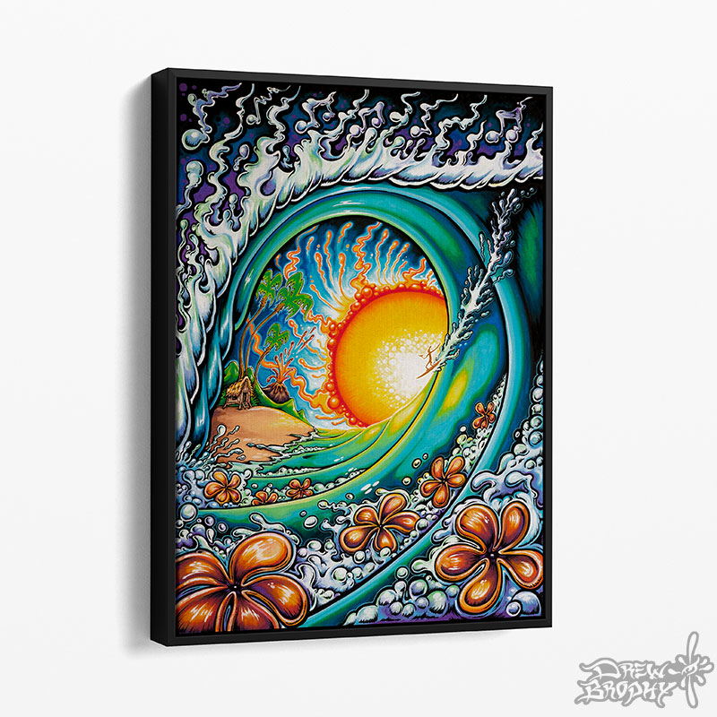 Aloha Sunset Surf Art Prints