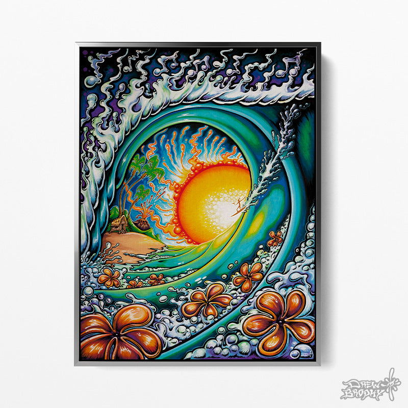 Aloha Sunset Surf Art Prints