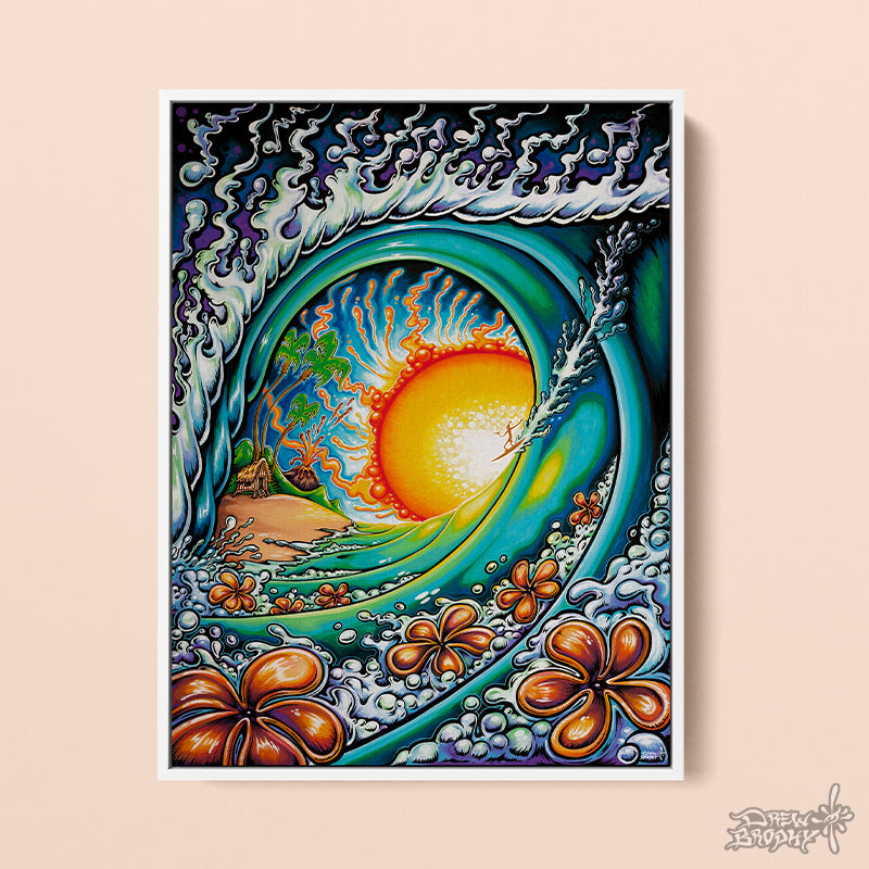 Aloha Sunset Surf Art Prints