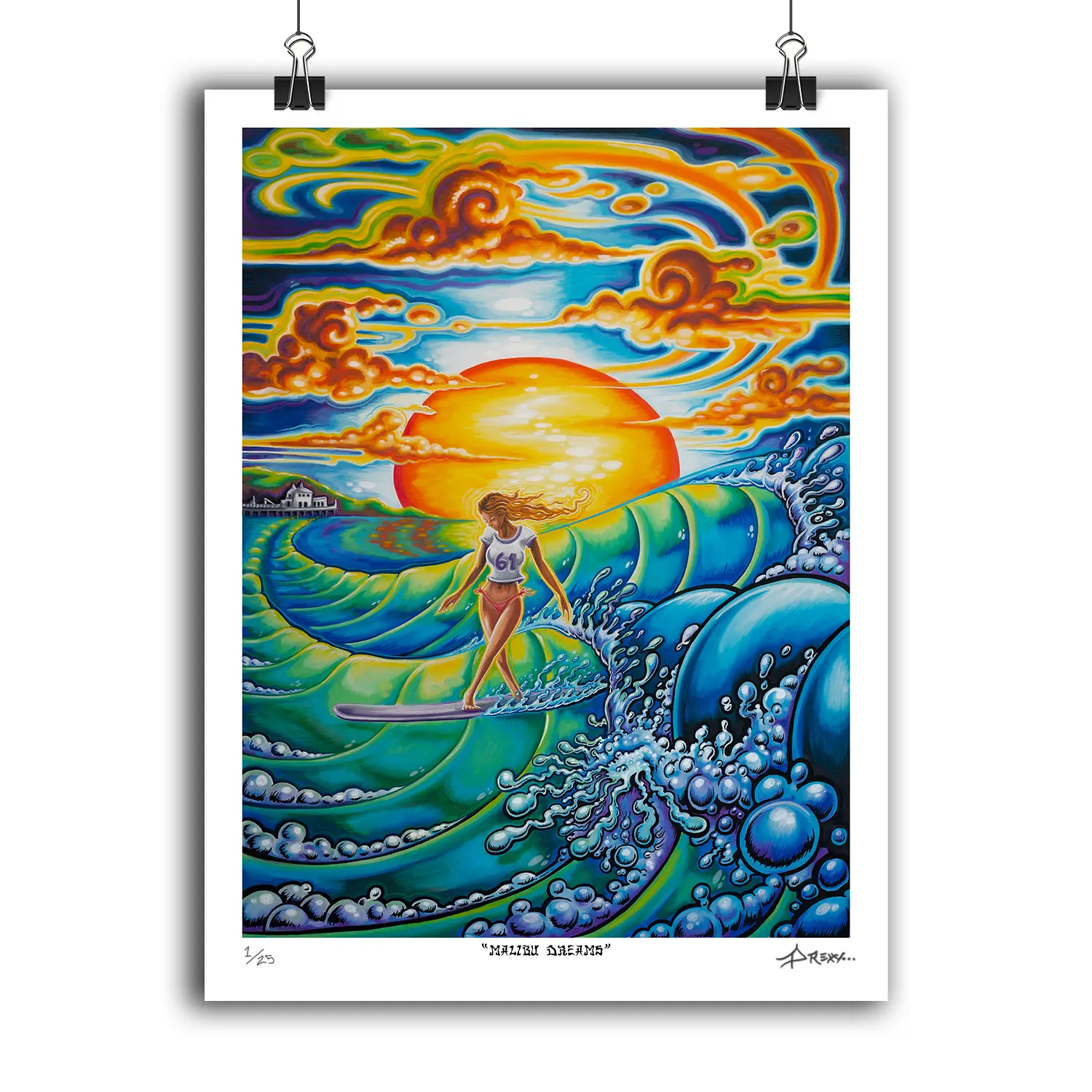 Malibu Dreams Surf Art Prints