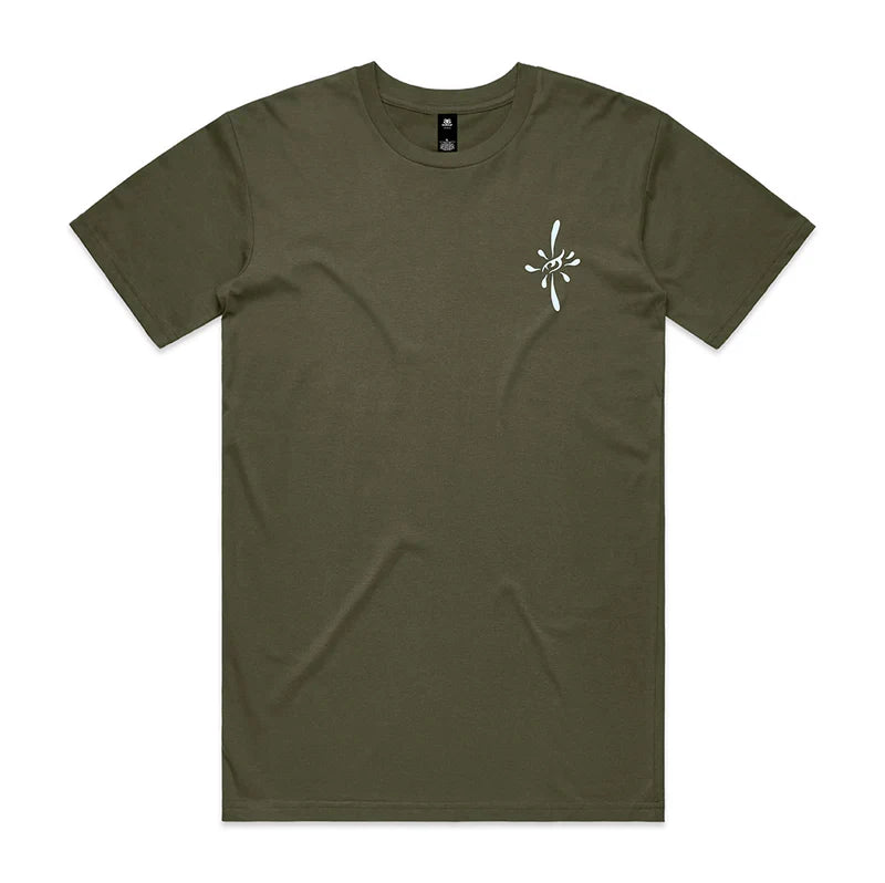 Pray For Surf Tee - Sunrise Surf Art By Drew Brophy