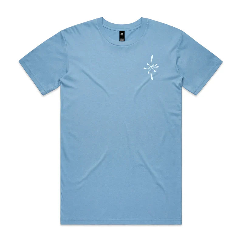 Pray For Surf Tee - Sunrise Surf Art By Drew Brophy