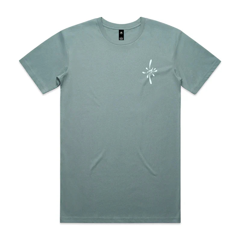 Pray For Surf Tee - Sunrise Surf Art By Drew Brophy