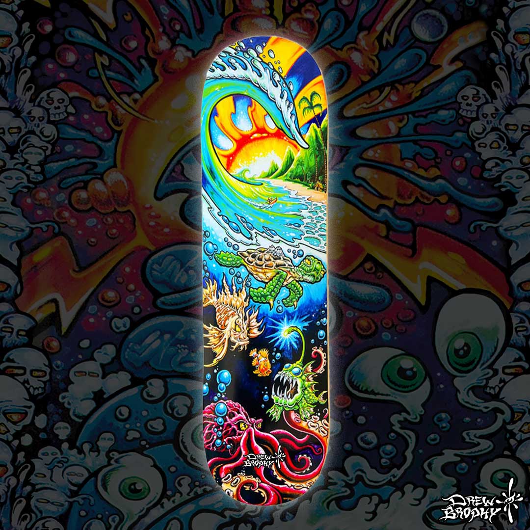 Deep Into Paradise Skateboard Deck