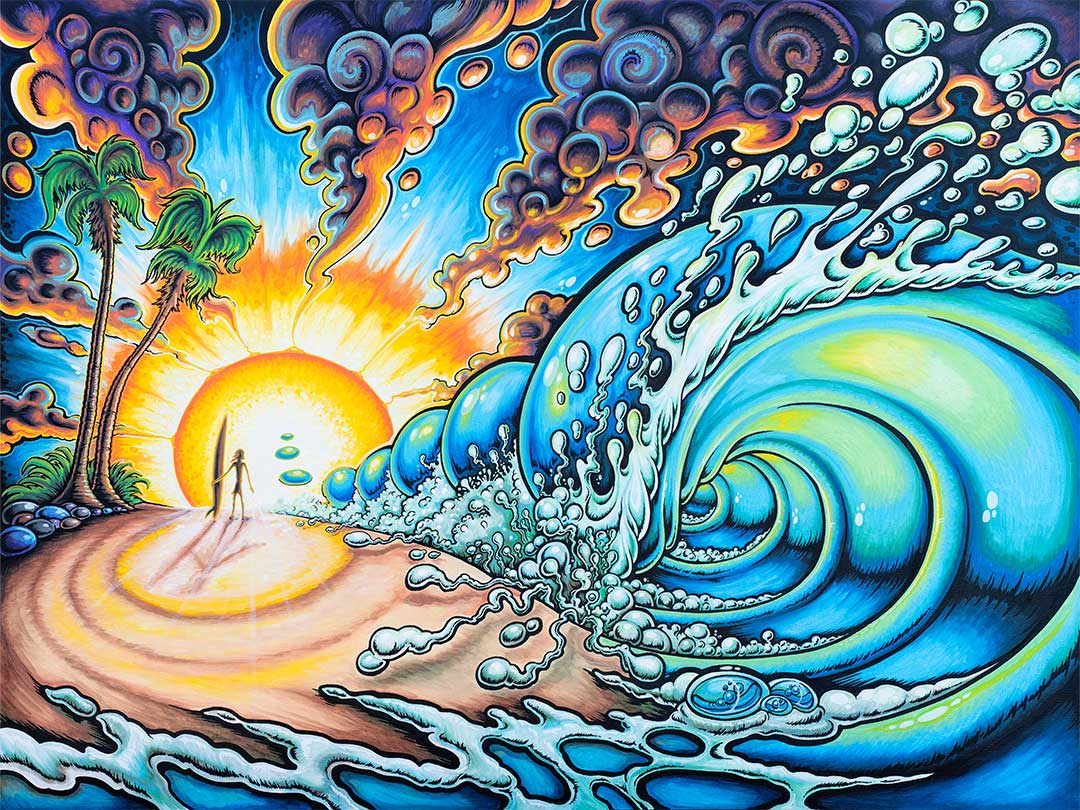 Surfers Journey Original Painting by Drew Brophy