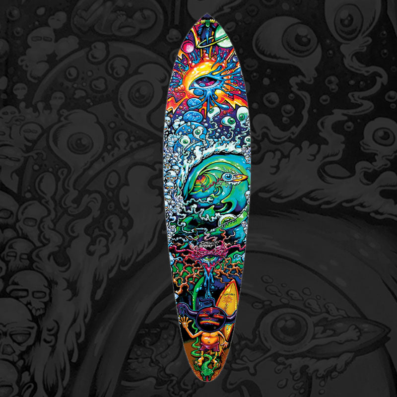 Tribute to Rick Griffin Pin Tail Skateboard Deck