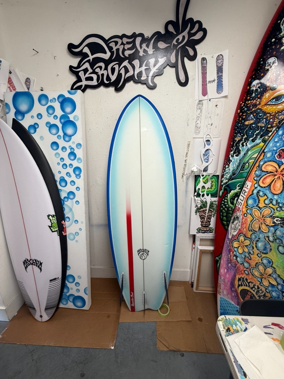 A GOOD LIFE 6'0" Original Painting on Mayhem Surfboard