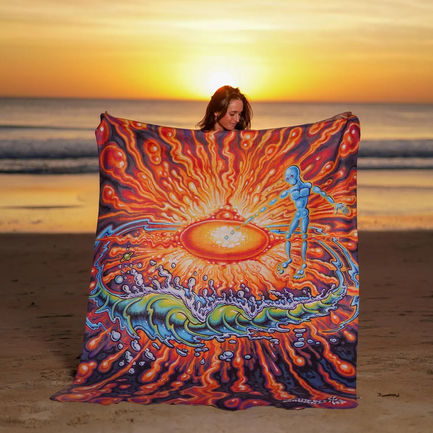 Cosmic View Blanket by Drew Brophy