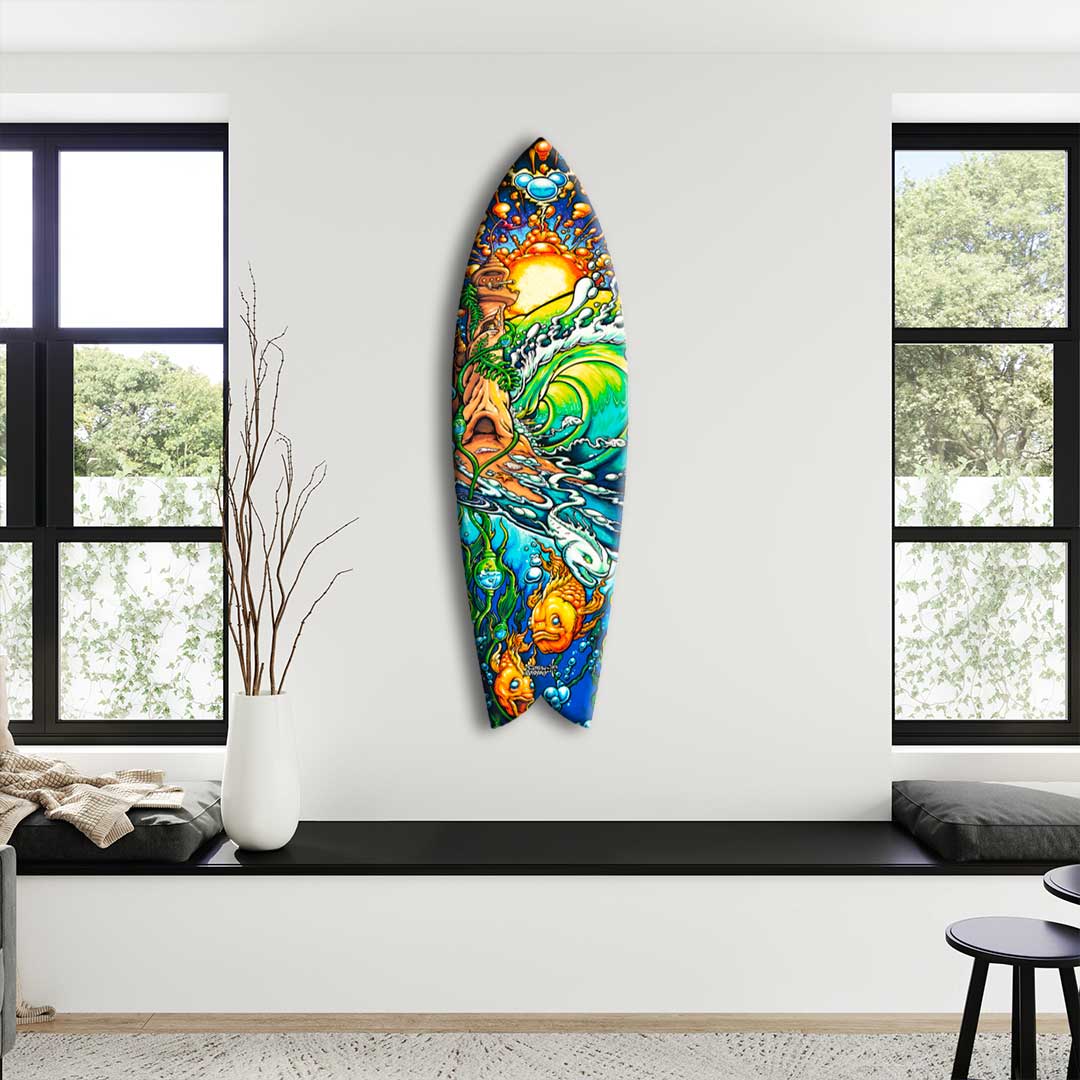 Decorative surfboard art