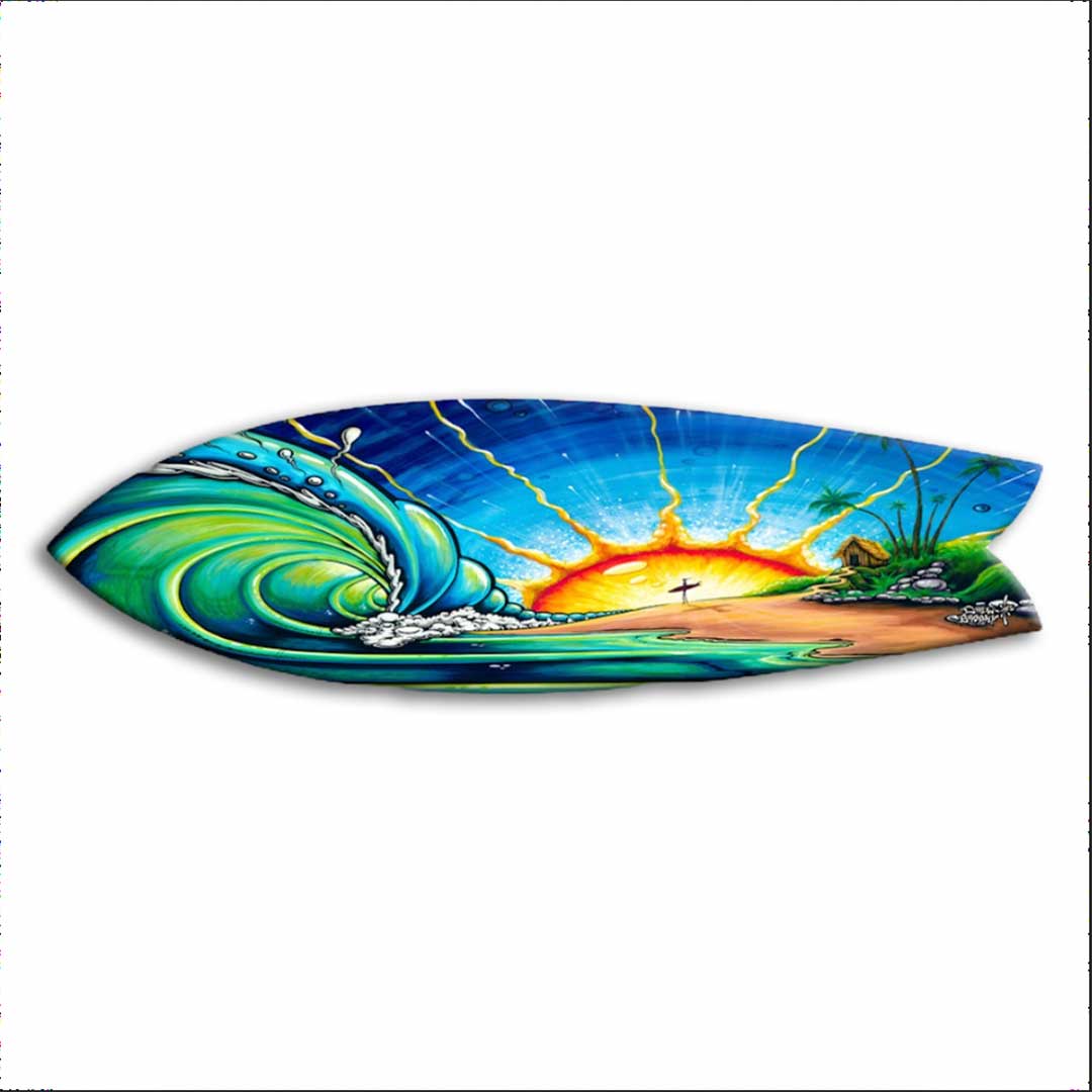 Decorative Surfboard Art - Sunrise