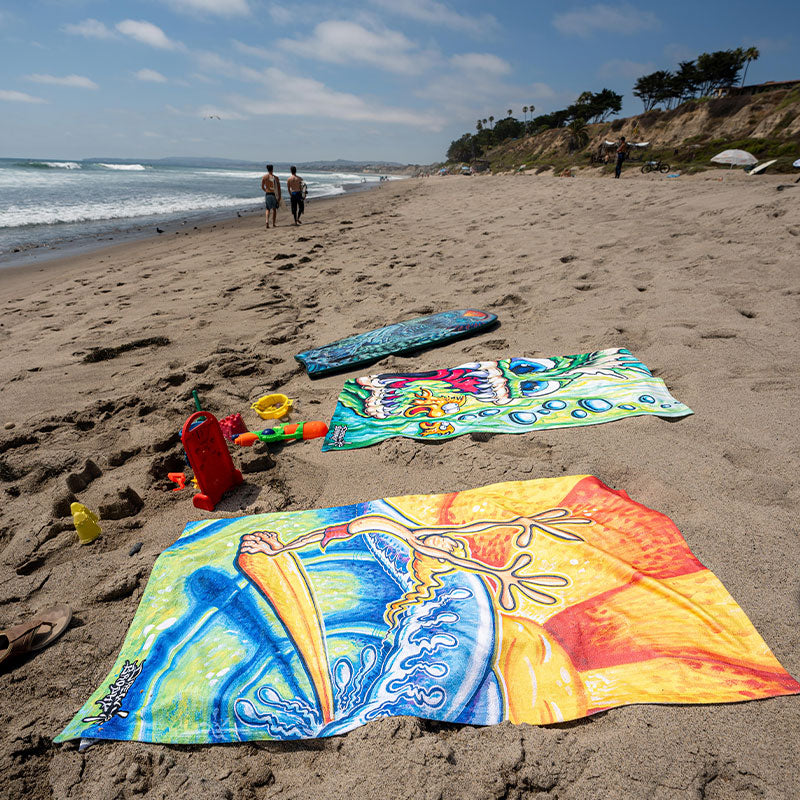 Frank Beach Towel Art for KIDS and people who act like them!