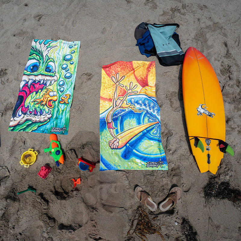 Frank Beach Towel Art for KIDS and people who act like them!