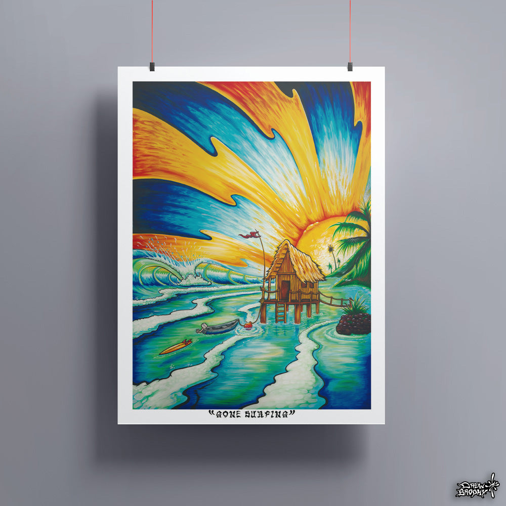 Gone Surfing - Limited Edition and Open Edition Prints