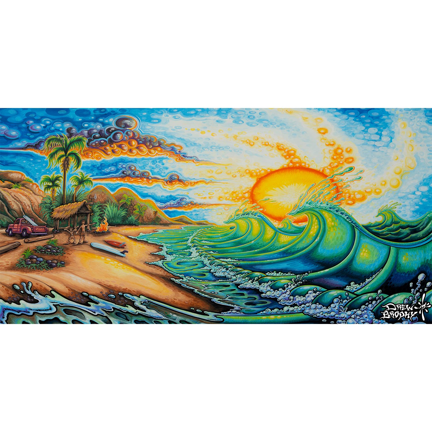 Sano Daze Signed & Numbered, Limited Edition Wall Surf Art Prints
