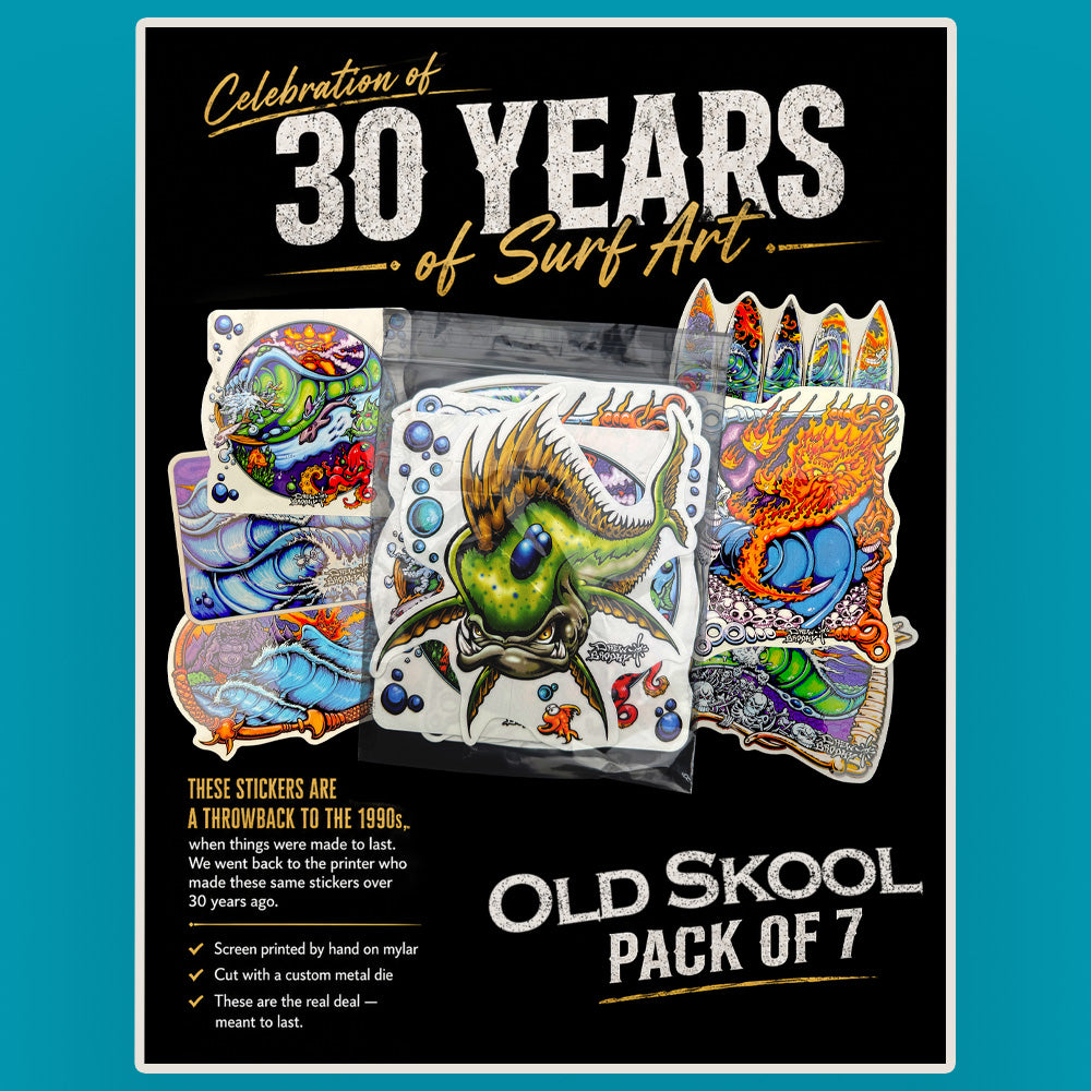 30 Years of Surf Art - Sticker Pack