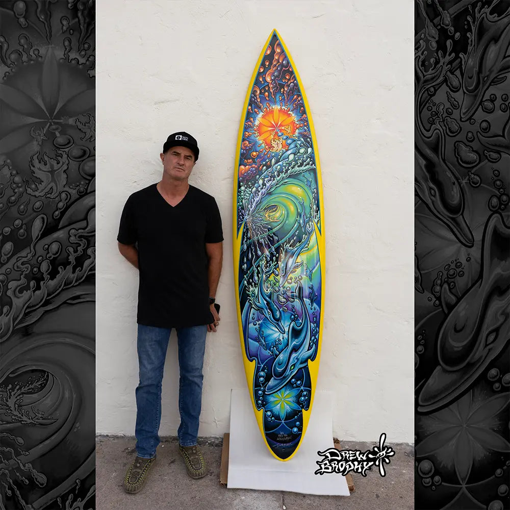 We are the Universe Pin Tail skateboard Deck - Signed & Numbered Collector's Edition