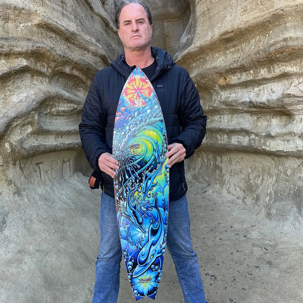 We are the Universe Pin Tail skateboard Deck - Signed & Numbered Collector's Edition