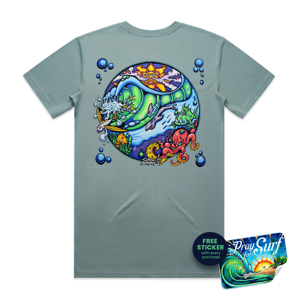 WhyLand Mineral colored T-Shirt - artwork by Drew Brophy