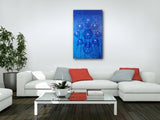 BLUE WATER CLUSTER 60" x 36" Original Fine Art Painting
