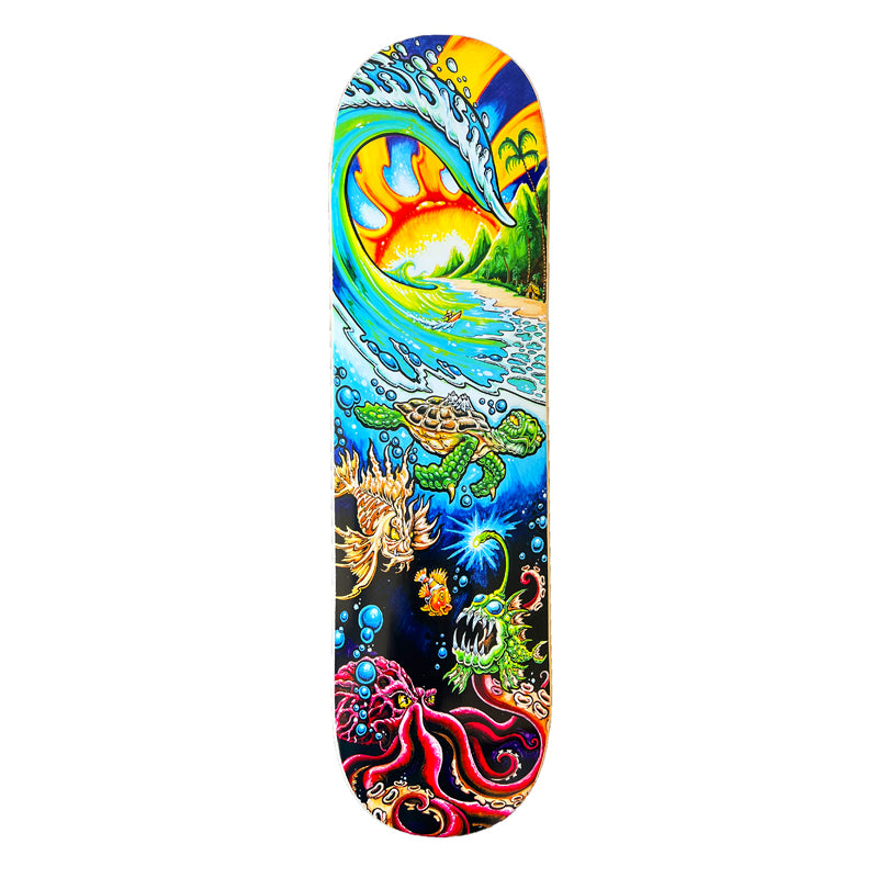 Deep Into Paradise Skateboard Deck - Signed and Numbered Collectors Edition