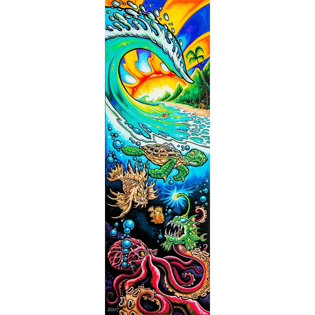 Surf & Ocean Art Decor - DEEP INTO PARADISE by Drew Brophy