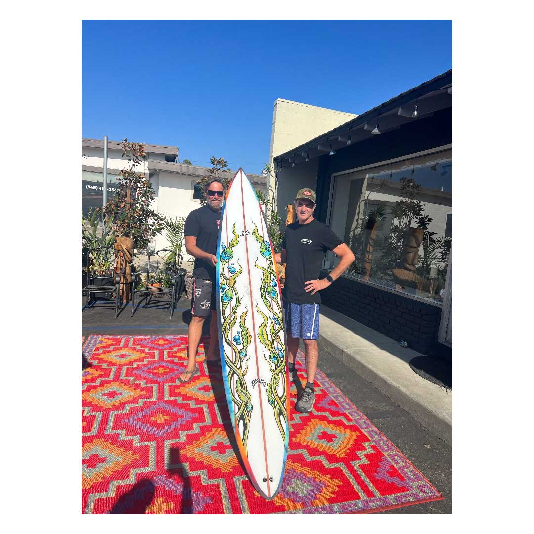 SOLD!  CALIFORNIA GUN Drew Brophy Collab with Matt Biolos, Lost Surfboards, Longtoe Color Lam