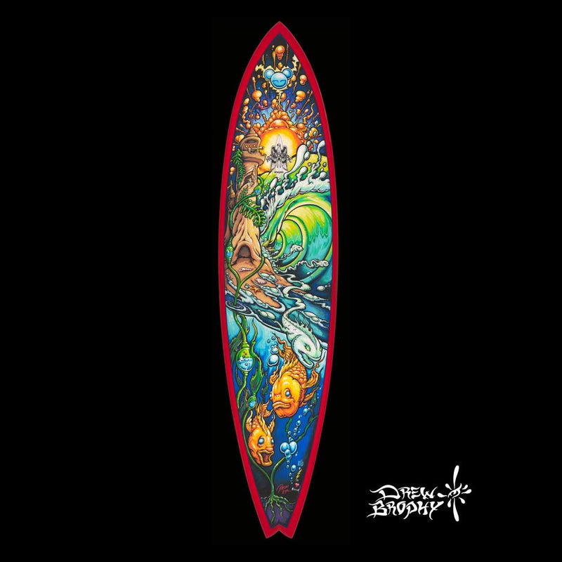 MiOcean Pin Tail skateboard Deck - Signed & Numbered Collector's Edition