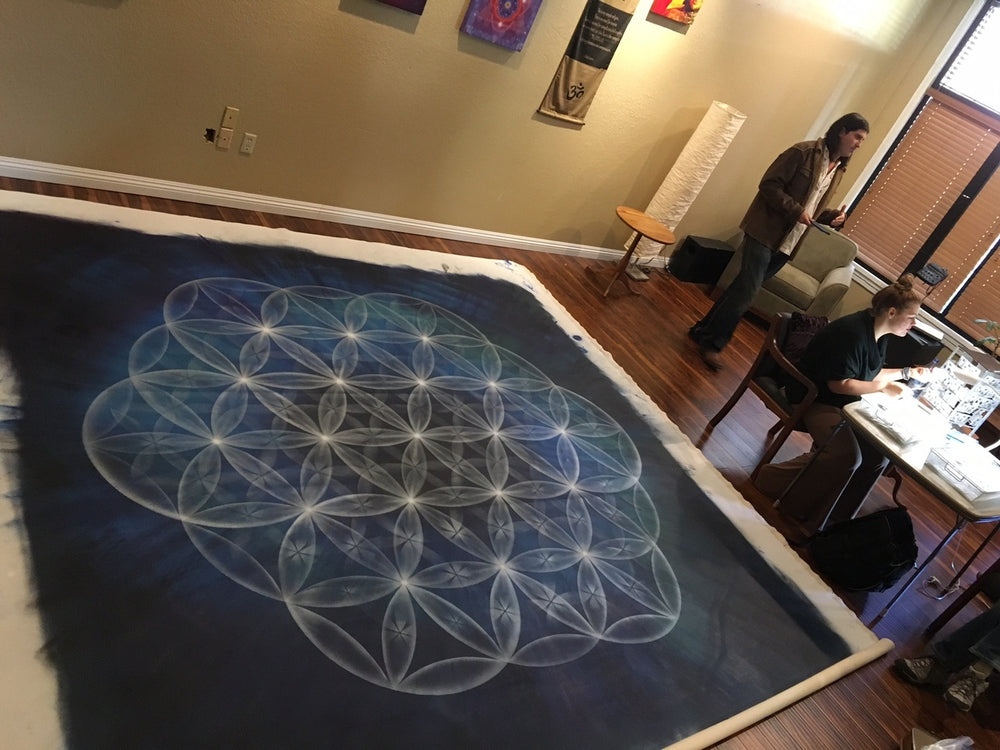 Sacred Geometry Painting Custom Commission by Drew Brophy
