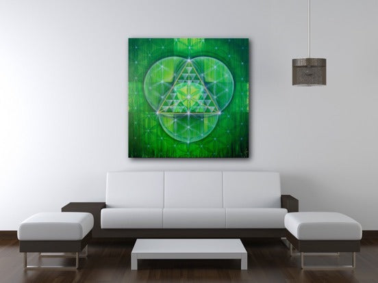 TRINITY 48" x 48" Original Fine Art Painting FRAMED