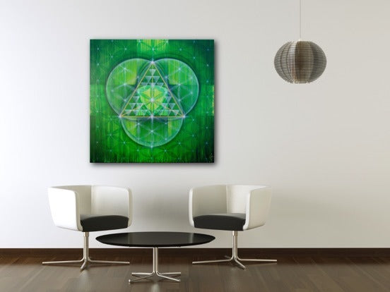 TRINITY 48" x 48" Original Fine Art Painting FRAMED