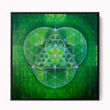 TRINITY Sacred Geometry Flower of Life Tetrahedron