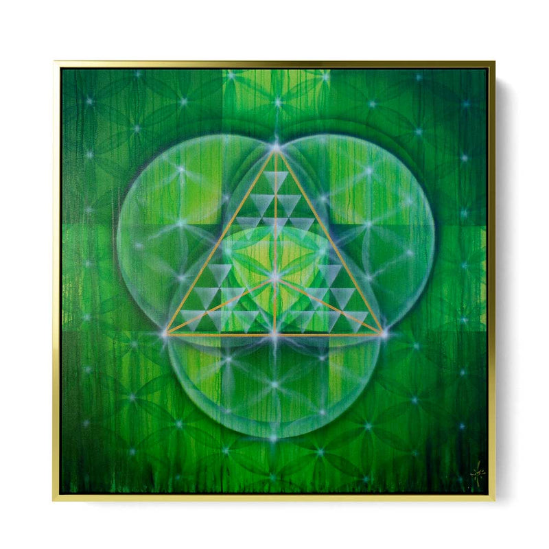 TRINITY Sacred Geometry Flower of Life Tetrahedron