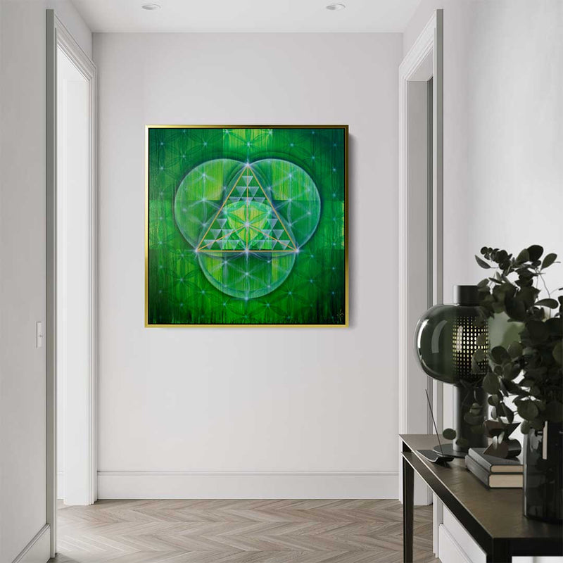 TRINITY Sacred Geometry Flower of Life Tetrahedron