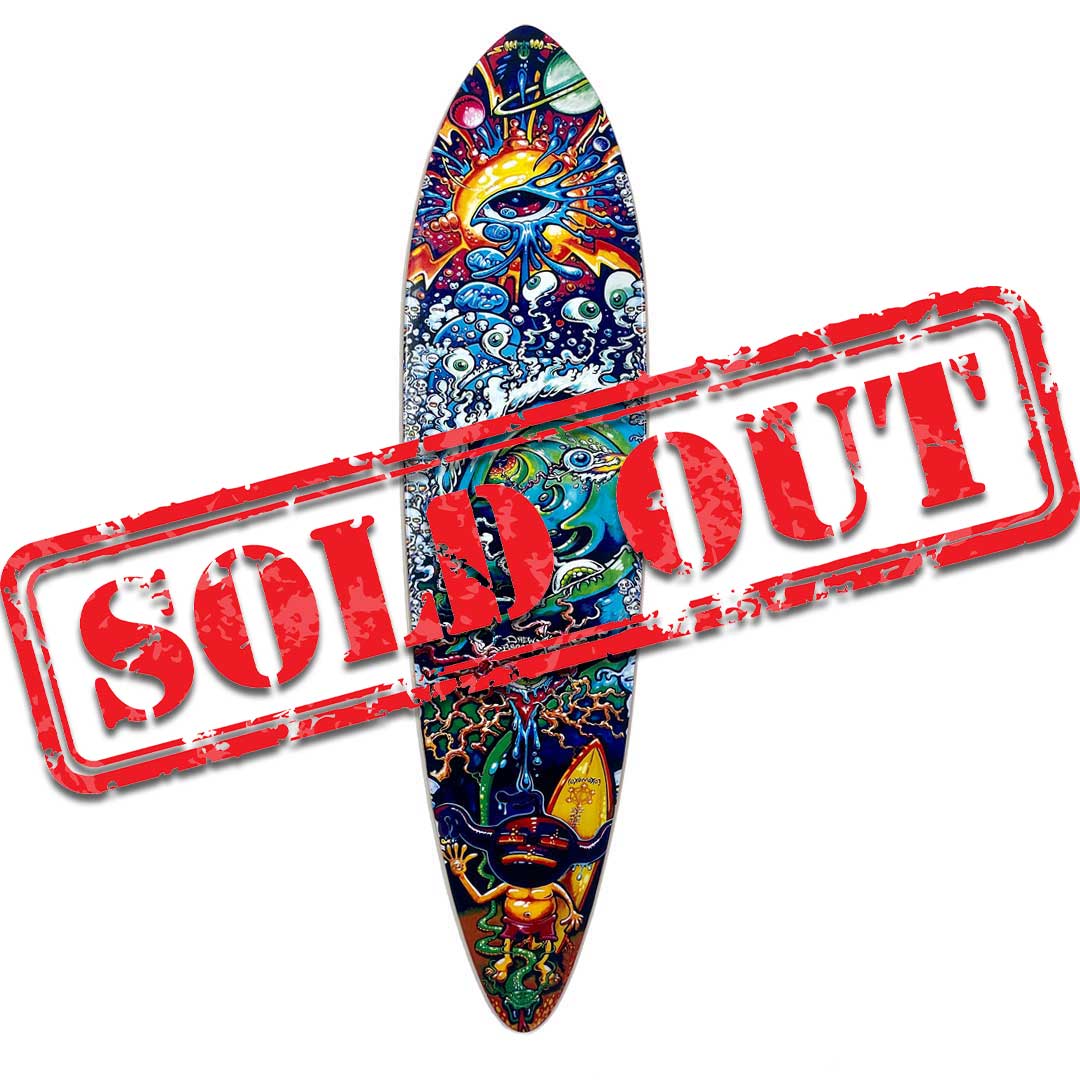 Tribute to Rick Griffin Pin Tail Skateboard Deck